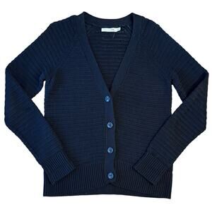 Rag & Bone/JEAN Cardigan Sweater Knit 100% Cotton Black Women’s Size XSmall